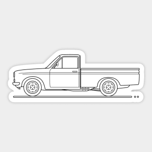 blue truck B Sticker